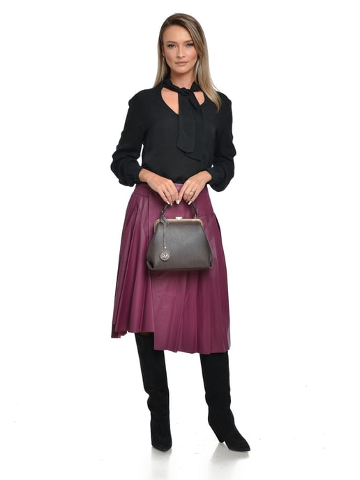 Roberta M Kastanienbraun Rindsledertasche - Image 5
