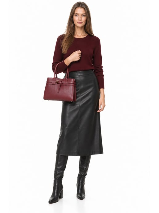 Luisa Vannini WEIN Rindsledertasche - Image 6