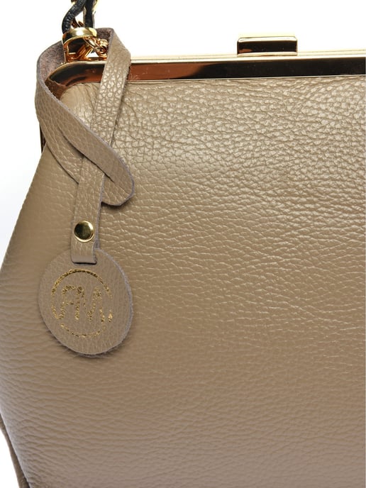 Roberta M Beige Rindsledertasche - Image 3
