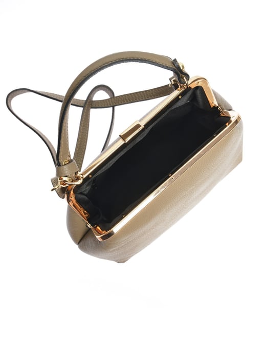 Roberta M Beige Rindsledertasche - Image 4