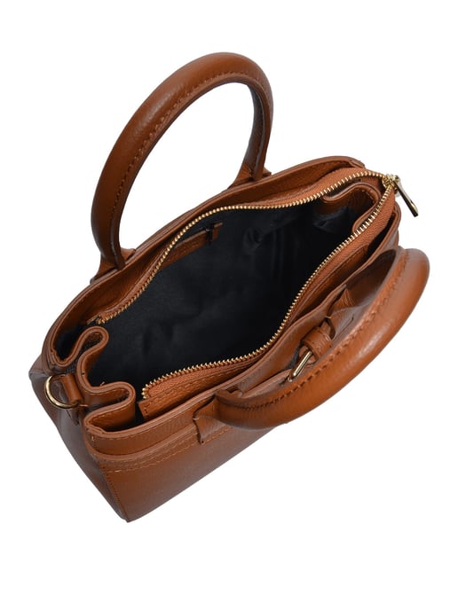 Luisa Vannini COGNAC Rindsledertasche - Image 4