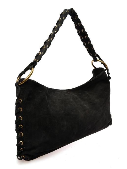 Anna Luchini Schwarz Rindsledertasche - Image 2