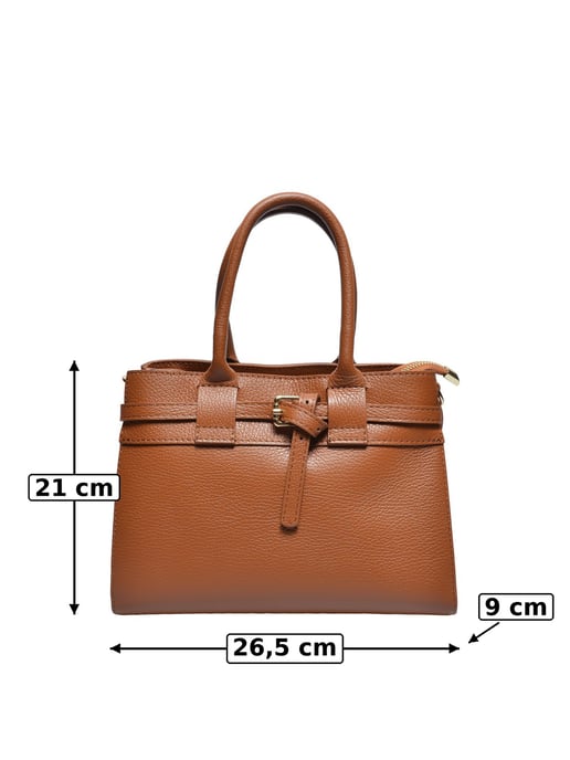 Luisa Vannini COGNAC Rindsledertasche - Image 5