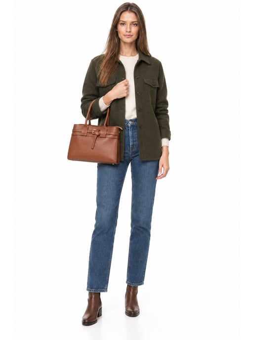 Luisa Vannini COGNAC Rindsledertasche - Image 6