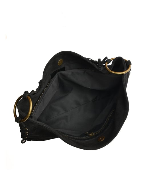 Anna Luchini Schwarz Rindsledertasche - Image 4