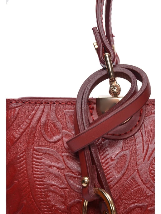 Anna Luchini Rot Rindsledertasche - Image 3