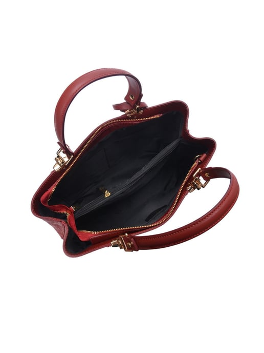 Anna Luchini Rot Rindsledertasche - Image 4