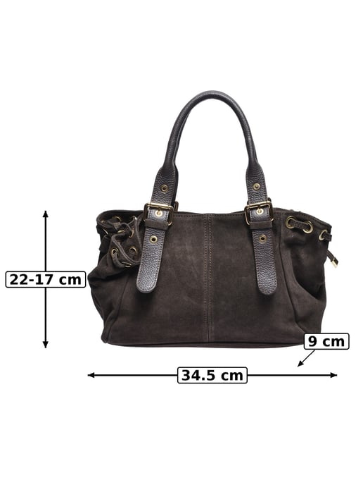 Anna Luchini Kastanienbraun Rindsledertasche - Image 3