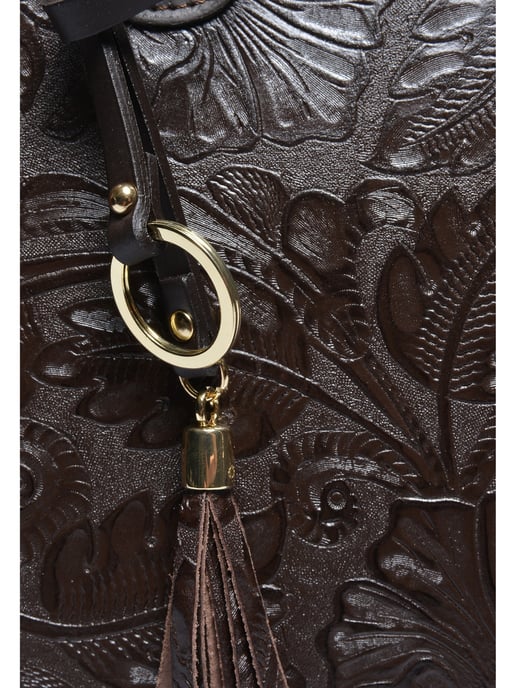 Anna Luchini Kastanienbraun Rindsledertasche - Image 3