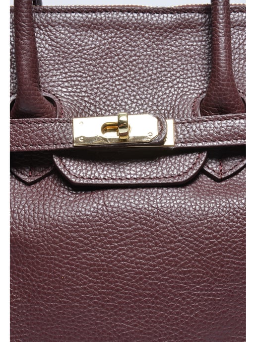 Luisa Vannini Kastanienbraun Rindsledertasche - Image 3