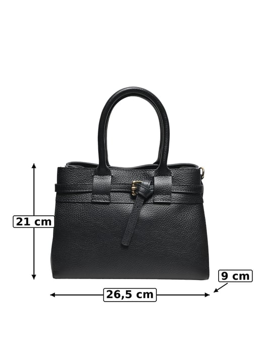 Luisa Vannini SCHWARZ Rindsledertasche - Image 5
