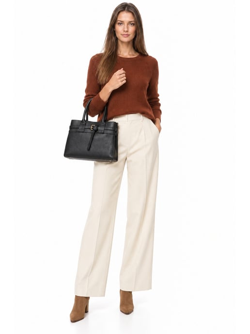 Luisa Vannini SCHWARZ Rindsledertasche - Image 6