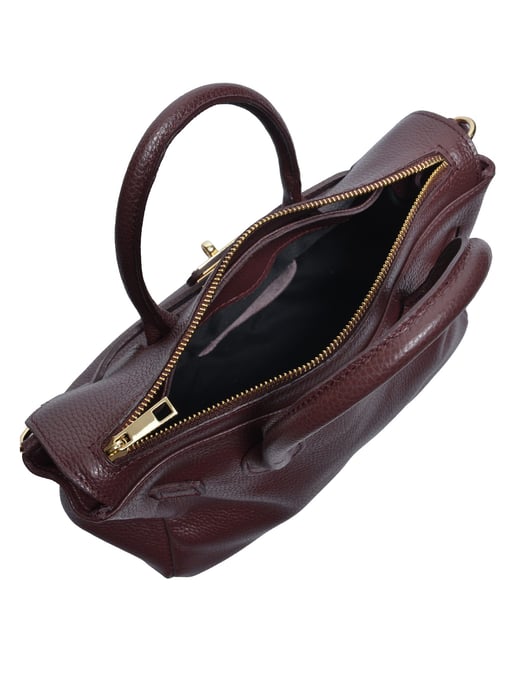 Luisa Vannini Kastanienbraun Rindsledertasche - Image 4