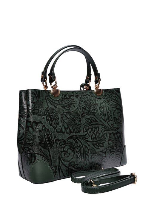 Anna Luchini Grün Rindsledertasche - Image 2