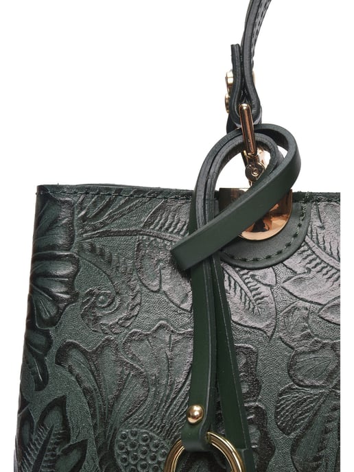 Anna Luchini Grün Rindsledertasche - Image 3
