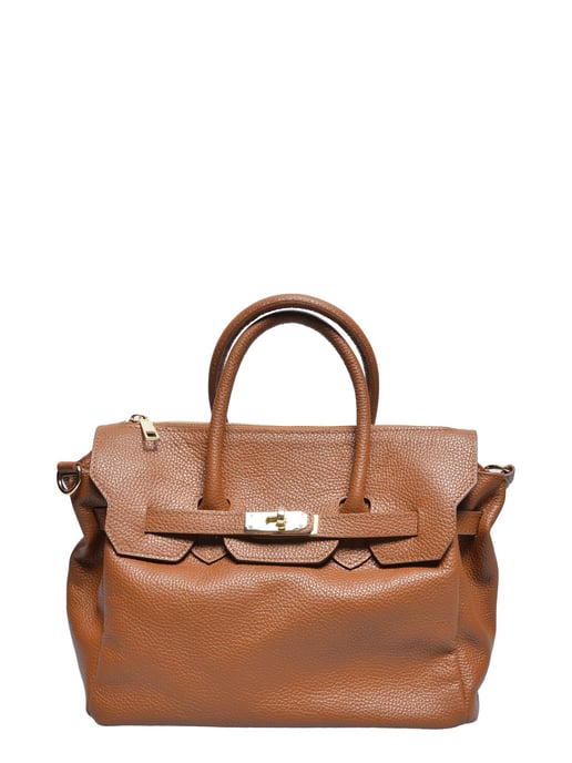 Luisa Vannini COGNAC Rindsledertasche - Image 1