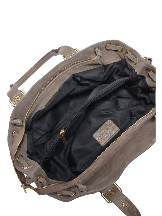 Anna Luchini Beige Rindsledertasche - Image 4