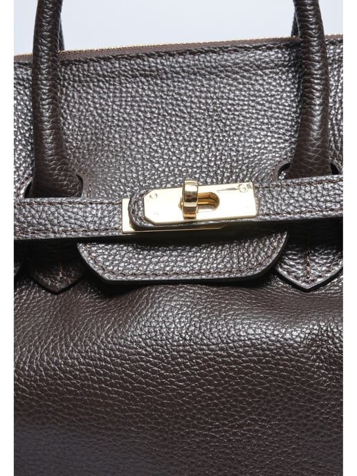Luisa Vannini Zweifarbig Rindsledertasche - Image 3
