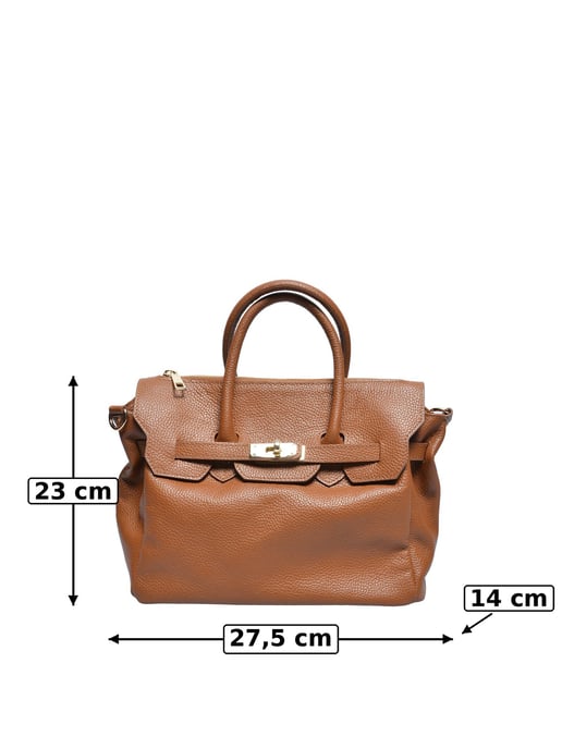 Luisa Vannini COGNAC Rindsledertasche - Image 5