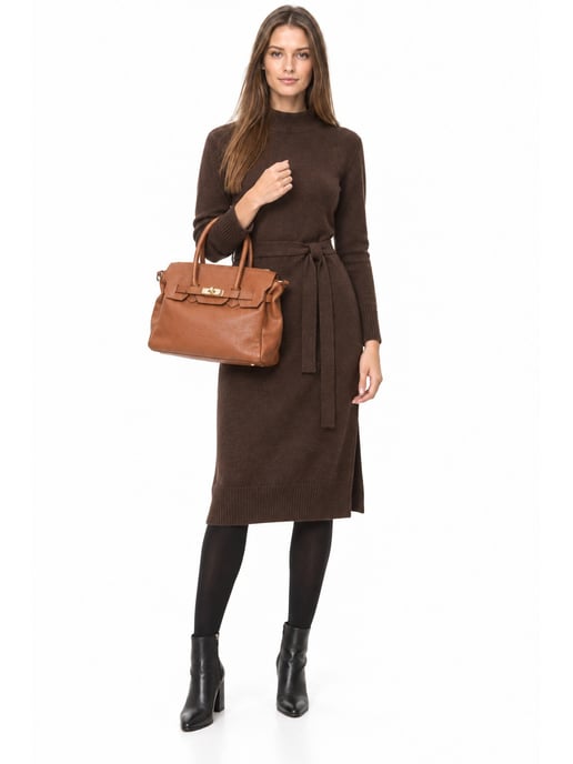 Luisa Vannini COGNAC Rindsledertasche - Image 6