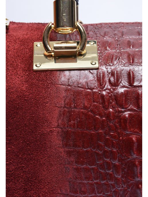 Isabella Rhea Weinfarbe Rindsledertasche - Image 3