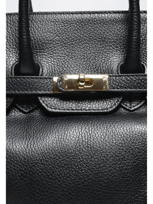 Luisa Vannini SCHWARZ Rindsledertasche - Image 3