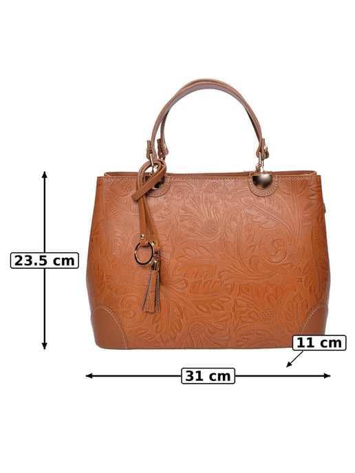 Anna Luchini Braun Rindsledertasche - Image 6
