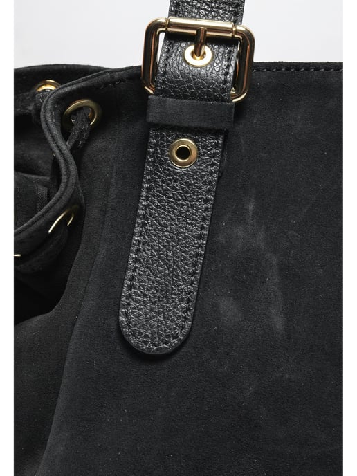 Anna Luchini Schwarz Rindsledertasche - Image 3