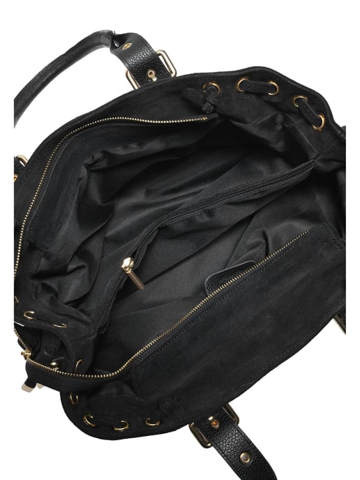 Anna Luchini Schwarz Rindsledertasche - Image 4