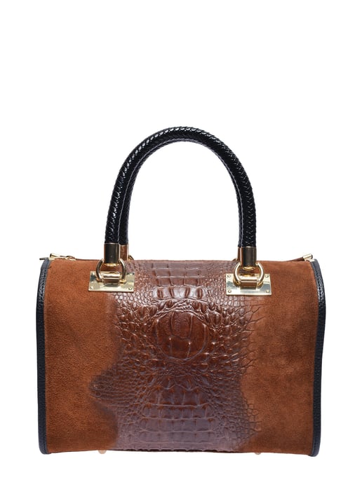 Isabella Rhea Kastanienbraun Rindsledertasche - Image 1