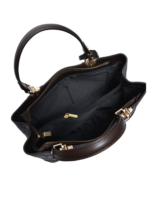 Anna Luchini Kastanienbraun Rindsledertasche - Image 4
