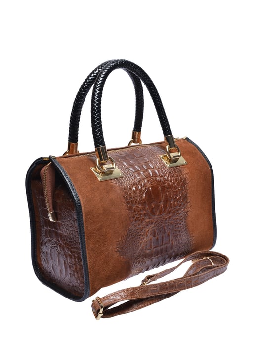 Isabella Rhea Kastanienbraun Rindsledertasche - Image 2