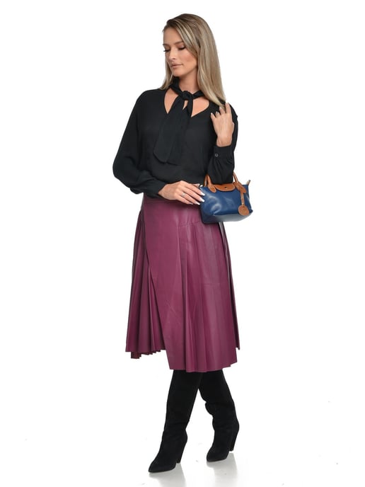 Roberta M Blau Rindsledertasche - Image 5