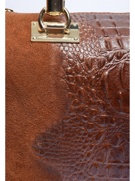 Isabella Rhea Kastanienbraun Rindsledertasche - Image 3