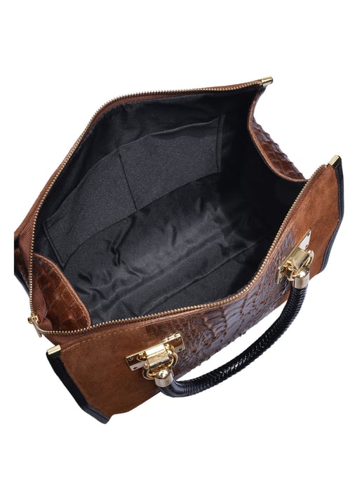 Isabella Rhea Kastanienbraun Rindsledertasche - Image 4