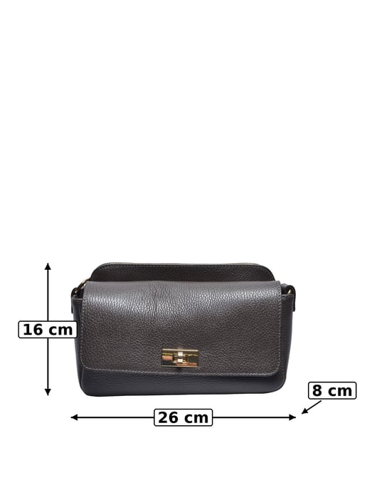 Luisa Vannini Zweifarbig Rindsledertasche - Image 5