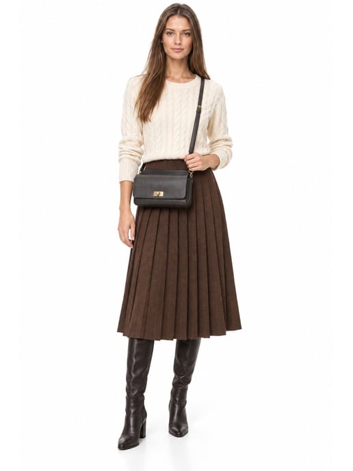 Luisa Vannini Zweifarbig Rindsledertasche - Image 6