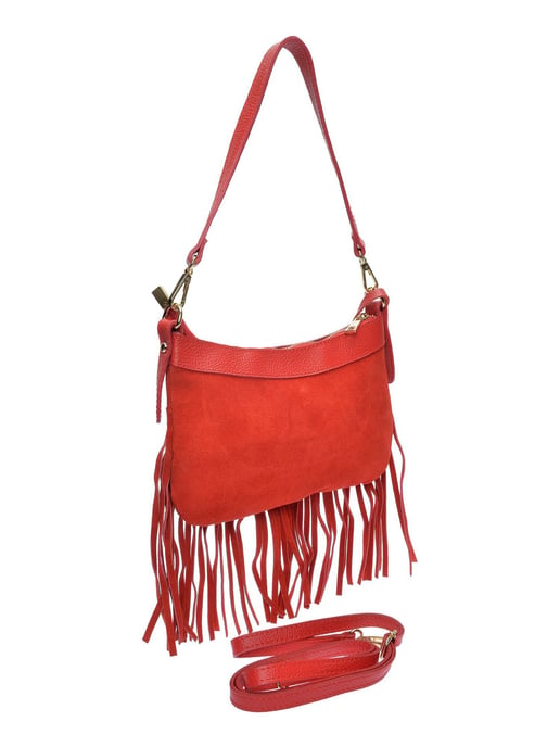 Anna Luchini Rot Rindsledertasche - Image 2
