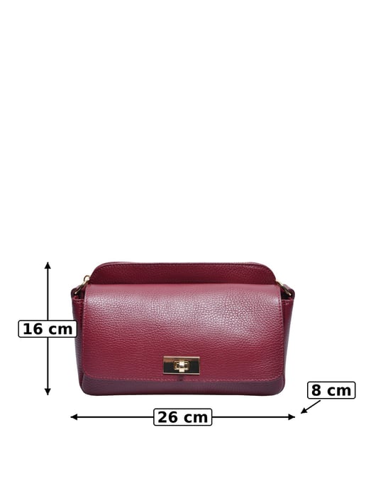 Luisa Vannini BORDEAUX Rindsledertasche - Image 5