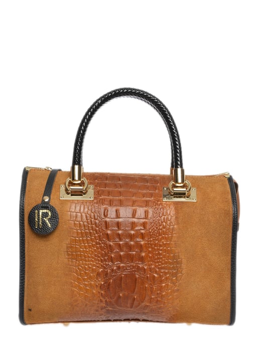 Isabella Rhea Braun Rindsledertasche - Image 1