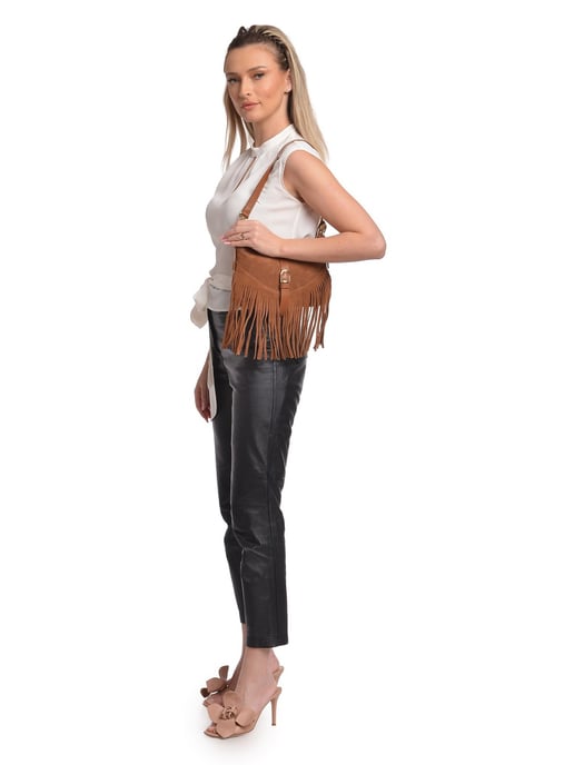 Anna Luchini Braun Rindsledertasche - Image 5