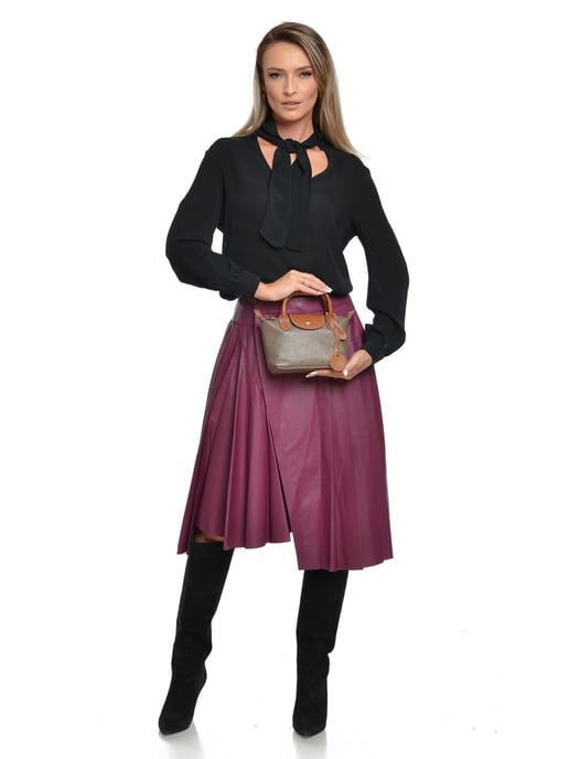 Roberta M Beige Rindsledertasche - Image 5