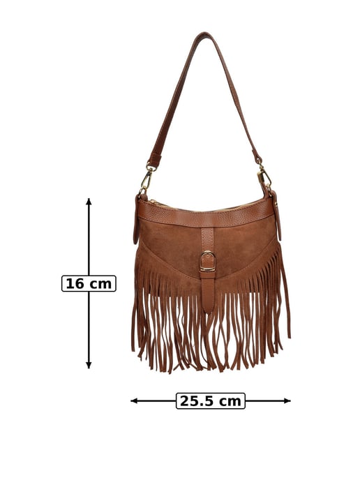 Anna Luchini Braun Rindsledertasche - Image 6
