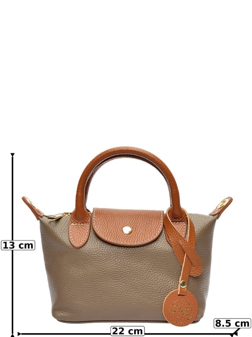 Roberta M Beige Rindsledertasche - Image 6