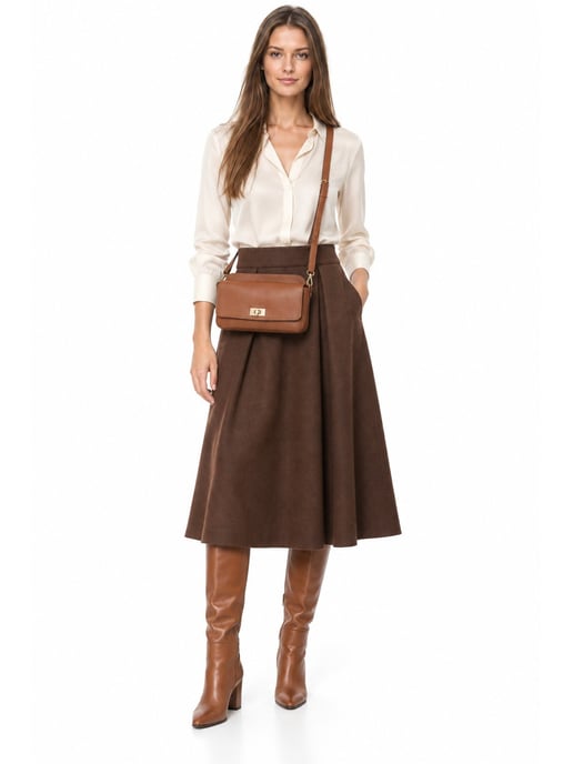 Luisa Vannini COGNAC Rindsledertasche - Image 6