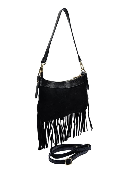 Anna Luchini Schwarz Rindsledertasche - Image 2