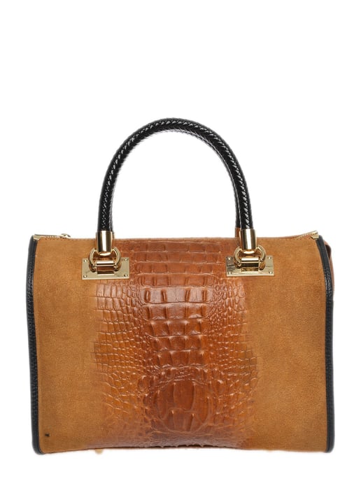 Isabella Rhea Braun Rindsledertasche - Image 6