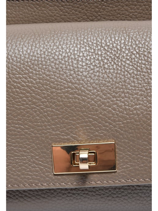 Luisa Vannini Beige Rindsledertasche - Image 3