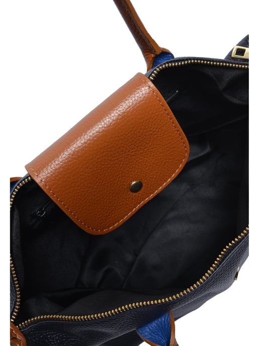 Anna Luchini Blau Rindsledertasche - Image 4