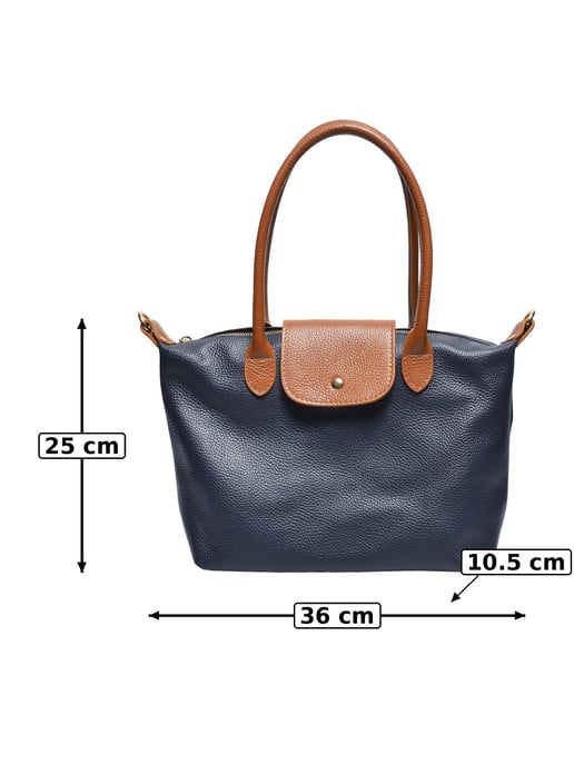 Anna Luchini Blau Rindsledertasche - Image 5